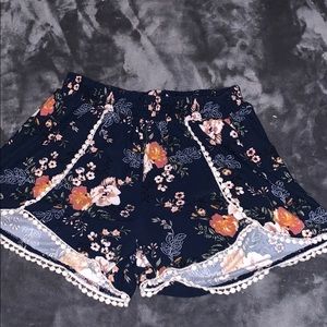 Floral super soft shorts